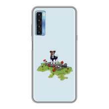 Чехлы с картинкой собаки Патрон для TCL 20L (AlphaPrint) (Сапер Пес)