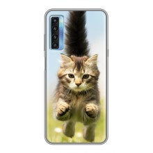Чехлы с Котиками для TCL 20L (VPrint) (Прыжок кота)