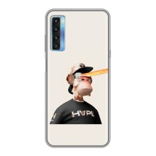 Чехлы с Обезьянами NFT для TCL 20L (AlphaPrint) (обезьяна NFT в очках)