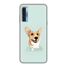 Чехлы с собаками для TCL 20L (VPrint) (Корги)