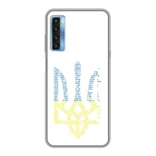 Чехлы для TCL 20L  Укр. Символика (AlphaPrint) (Герб из букв)
