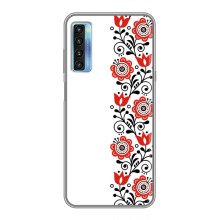 Чехол для Патриота Украины TCL 20L - (AlphaPrint) (Яркая вишиванка)