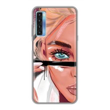 Чохол з друком для TCL 20L - (Мода) (AlphaPrint) (Макіяж)