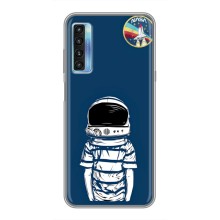 Чехол NASA для TCL 20L (AlphaPrint) (Мальчик в шлеме)