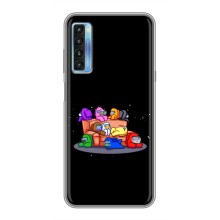 Чехол Амонг Ас для TCL 20L (AlphaPrint) (Амонг-ас)