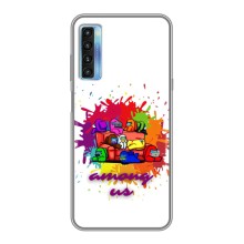 Чехол Амонг Ас для TCL 20L (AlphaPrint) (Яркий АмонгАс)