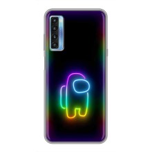 Чехол Амонг Ас для TCL 20L (AlphaPrint) (Яркий скин)