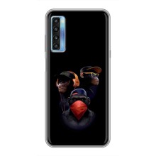 Чохол з Мавпами TCL 20L - (AlphaPrint) (Три мавпи)