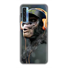 Чохол з Мавпами TCL 20L - (AlphaPrint) (В навушниках)