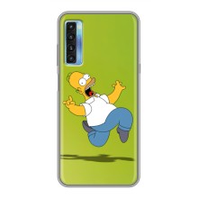 Чехол с Симпсонами для TCL 20L (VPrint) (Гомер Симпсон)