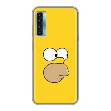 Чехол с Симпсонами для TCL 20L (VPrint) (Гомер)