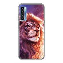 Чехол со Львом для TCL 20L (VPrint) (Красочный Лев)