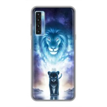 Чехол со Львом для TCL 20L (VPrint) (Маленький лев)