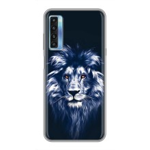 Чехол со Львом для TCL 20L (VPrint) (Синий Лев)