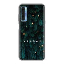 Новогодние, Праздничные Чехлы для TCL 20L - 2024 год (Winter)