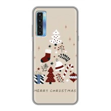 Рождественские Чехлы для TCL 20L (VPrint) (Merry Christmas)