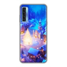 Рождественские Чехлы для TCL 20L (VPrint) (Рождественский город)