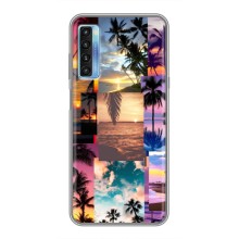 Силиконовый чехол с КАРТИНКАМИ лето для TCL 20L (AlphaPrint) (Летний отпуск)