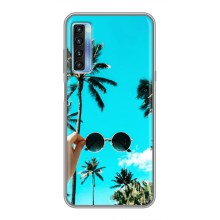 Силиконовый чехол с КАРТИНКАМИ лето для TCL 20L (AlphaPrint) (Взгляд лето)