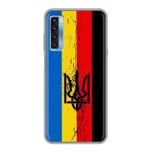 Украинские Чехлы для TCL 20L с картинкой УПА (AlphaPrint) (Флаг УПА)