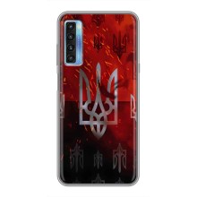 Украинские Чехлы для TCL 20L с картинкой УПА (AlphaPrint) (ГЕРБ УПА)