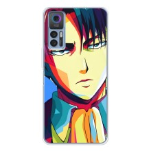 Чехлы Персонажи Аниме Наруто для TCL 30 Plus (AlphaPrint) (Леви Аккерман)