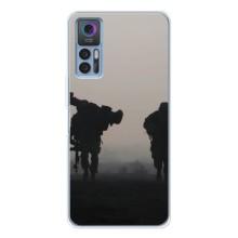 Чехлы на военную тематику для TCL 30 Plus – Бой солдат