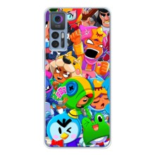 Чехлы Brawl Stars для TCL 30 Plus (AlphaPrint) (Герои Бравл Старс)