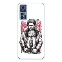 Чехлы для TCL 30 Plus с принтом Тараса Шевченко (AlphaPrint) (Козак Шевченко)
