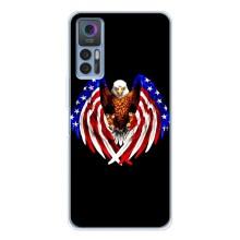 Чехол Флаг USA для TCL 30 Plus – Крылья США