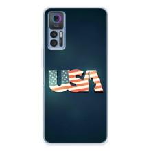 Чехол Флаг USA для TCL 30 Plus – USA