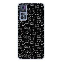 Чохол на тематику: Коти для TCL 30 Plus – Котики на чорному
