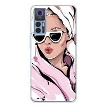 Чехол с картинкой Модные Девчонки TCL 30 Plus – Девушка в халате