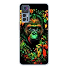 Чехол с Обезьянами TCL 30 Plus - (AlphaPrint) (Обезьяна в тропиках)
