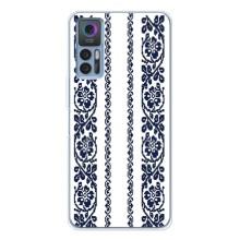 Силиконовый Чехол на TCL 30 Plus с картинкой Вышиванки – Синяя вышиванка