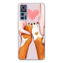 Чехол (ТПУ) Милые собачки для TCL 30 Plus – Любовь к собакам