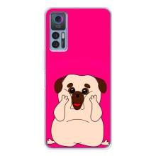 Чехол (ТПУ) Милые собачки для TCL 30 Plus – Веселый Мопсик