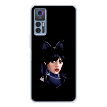 Чехлы Венсдей на TCL 30 Plus Уэнсдей (AlphaPrint) (серьезная Уэнздей)