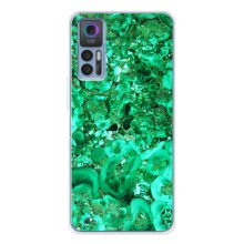 Мраморный чехол на TCL 30 Plus (VPrint) (Салатный Мрамор)