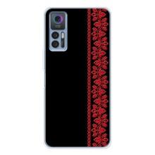 Силиконовый Чехол на TCL 30 Plus – Красная Вышиванка