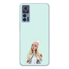 Силиконовый Чехол на TCL 30 Plus с картинкой Стильных Девушек – В шапке