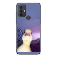 Бампер з принтом Меми для TCL 30 SE (Качка)