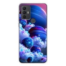 Чехлы КОСМОС для TCL 30 SE – Синие планеты
