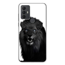 Чохли з картинкою животних TCL 30 SE (Чорний ЛЕВ)