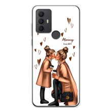 Чохол з друком для TCL 30 SE - (Мама з дитинкою) (AlphaPrint) (Донька і мама)