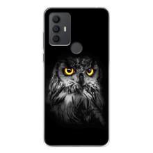 Чехлы с принтом СОВЫ для TCL 30 SE – Сова на чёрном