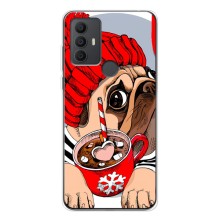 Чохли з собаками для TCL 30 SE (VPrint) (Песик в шапці)