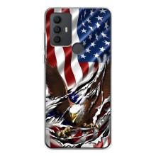 Чохол Прапор USA для TCL 30 SE – Прапор USA