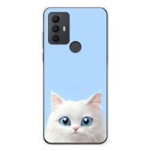 Чохол на тематику: Коти для TCL 30 SE – Білий кіт