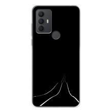 Чехол с картинками на черном фоне для TCL 30 SE – Дорога